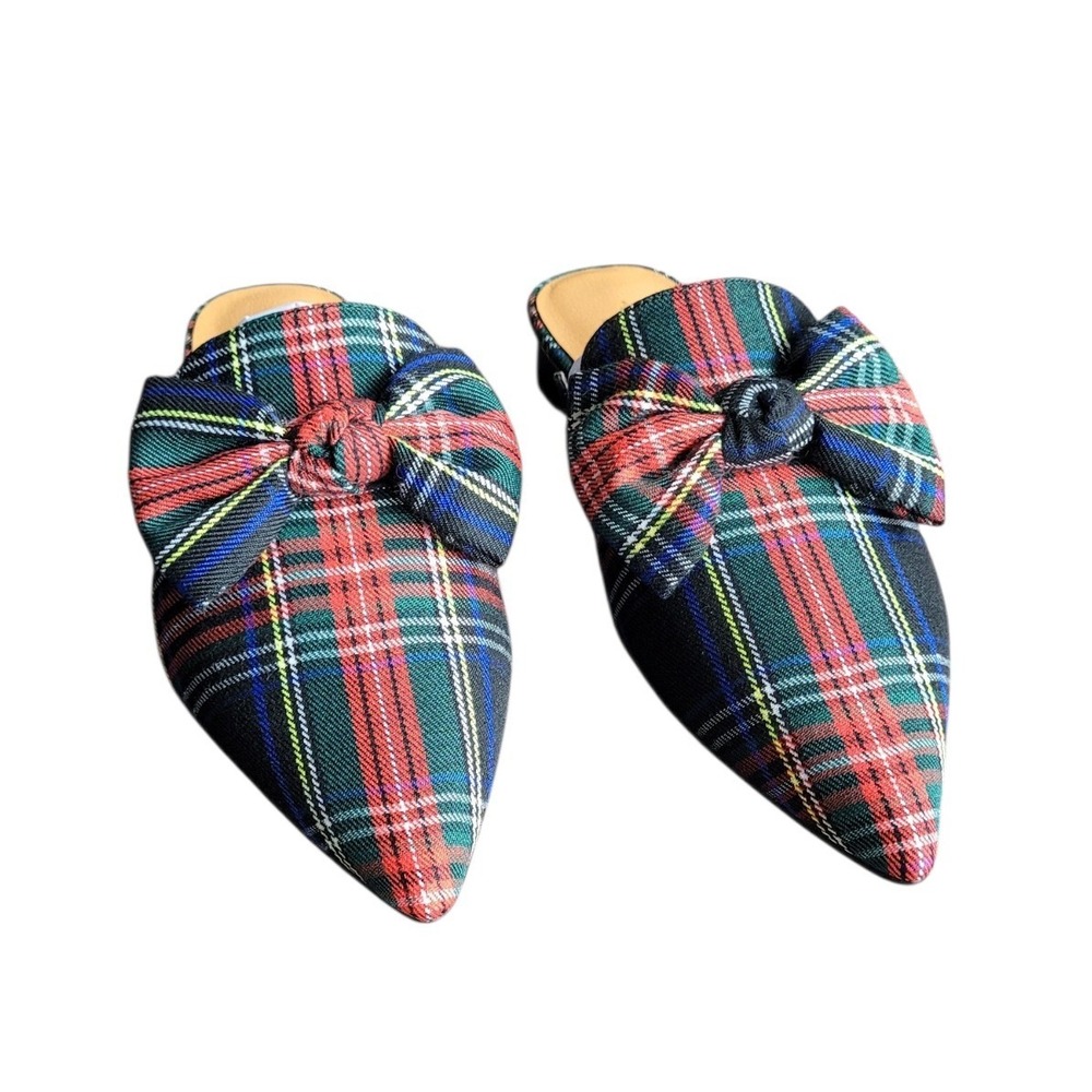 INTENTIONALLY BLANK 7 Picadeli Tartan Plaid Bow Mule W